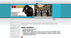Desktop Screenshot of emleathervarsityjackets.com